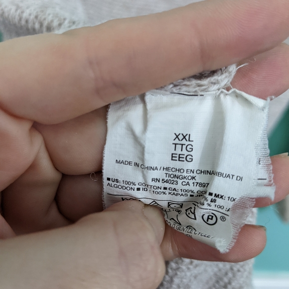 Old Navy XXL Oversized Long Sleeve V Neck Tan Sweater - Picture 6 of 6